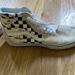 Vans Flame Checkered Hightop Sneakers